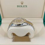 rolex-datejust-41mm-yellow-gold-steel-golden-palm-motif-dial-fluted-bezel-jubilee-bracelet-126233-replica-hezzu.webp